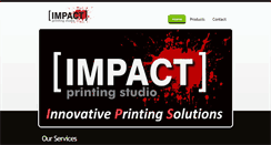 Desktop Screenshot of impactprintingstudio.com