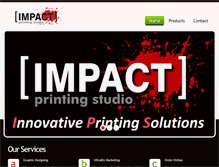 Tablet Screenshot of impactprintingstudio.com